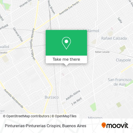 Pinturerias-Pinturerias Crispini map