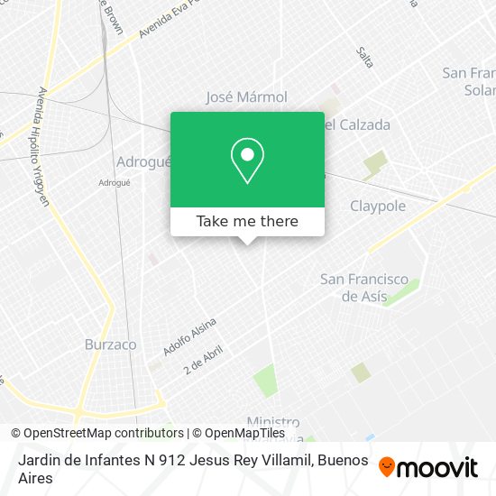 Jardin de Infantes N 912 Jesus Rey Villamil map