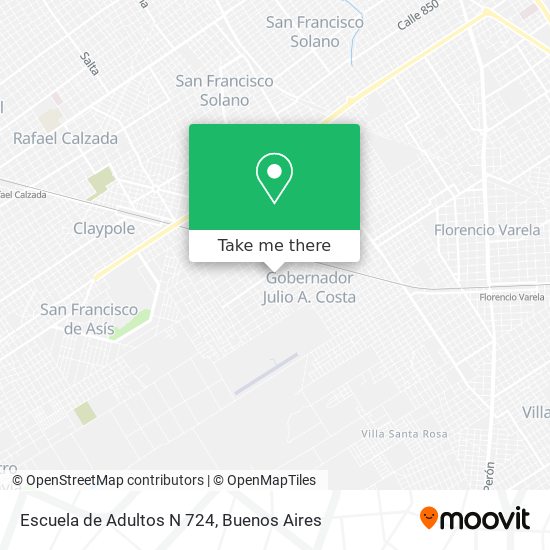 Escuela de Adultos N 724 map