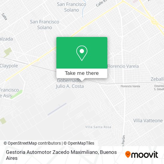 Mapa de Gestoria Automotor Zacedo Maximiliano