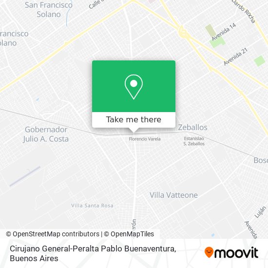 Mapa de Cirujano General-Peralta Pablo Buenaventura