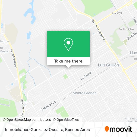 Mapa de Inmobiliarias-Gonzalez Oscar a