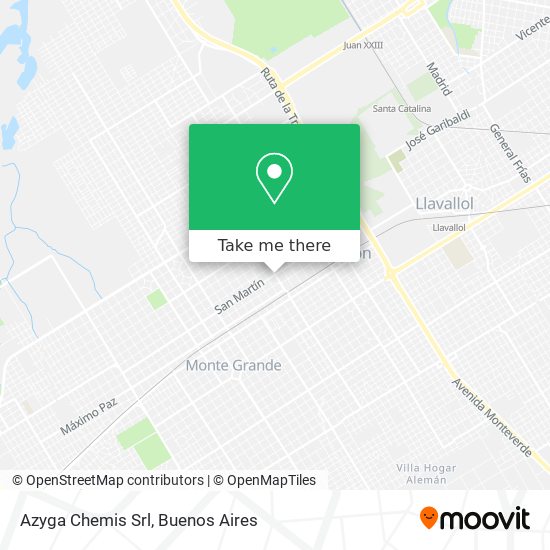 Mapa de Azyga Chemis Srl