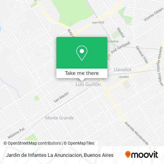 Jardin de Infantes La Anunciacion map