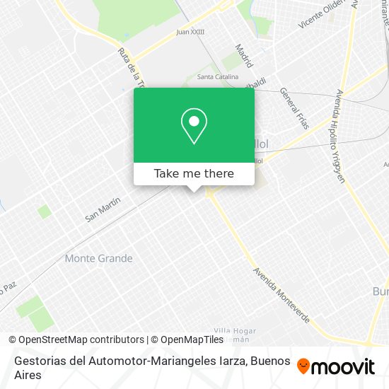 Mapa de Gestorias del Automotor-Mariangeles Iarza