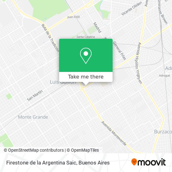 Firestone de la Argentina Saic map