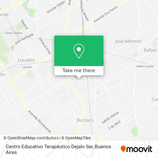 Mapa de Centro Educativo Terapéutico Dejalo Ser