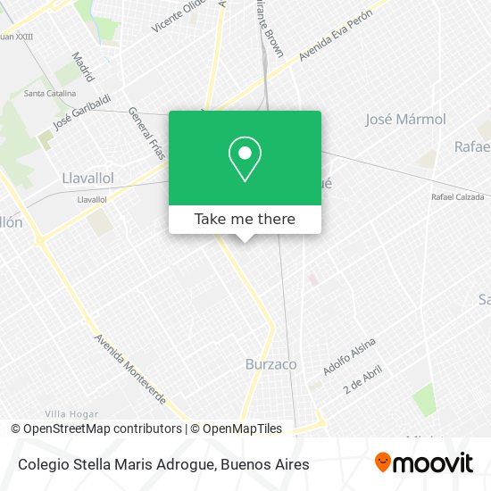 Colegio Stella Maris Adrogue map