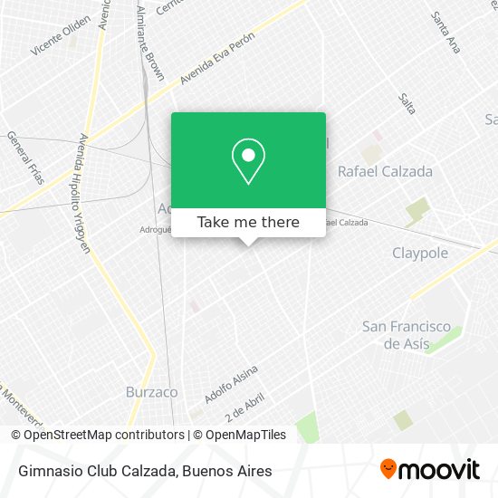 Gimnasio Club Calzada map