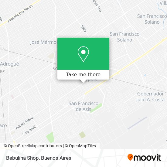 Bebulina Shop map