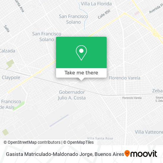 Gasista Matriculado-Maldonado Jorge map