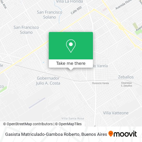 Gasista Matriculado-Gamboa Roberto map