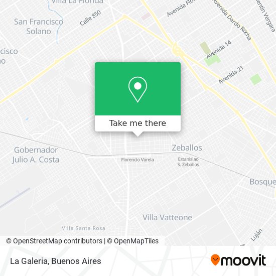 La Galeria map