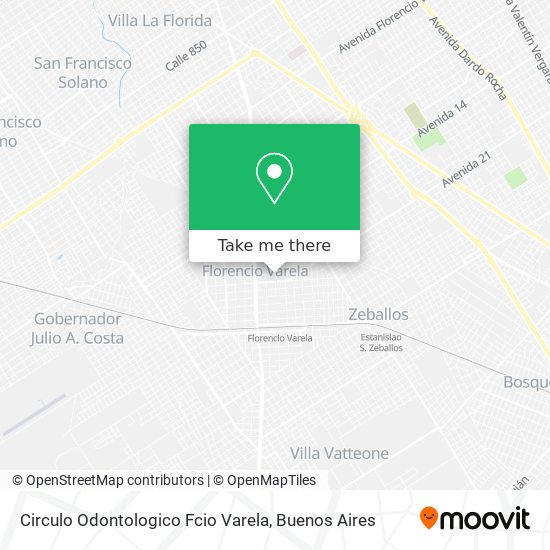 Circulo Odontologico Fcio Varela map