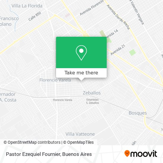 Pastor Ezequiel Fournier map