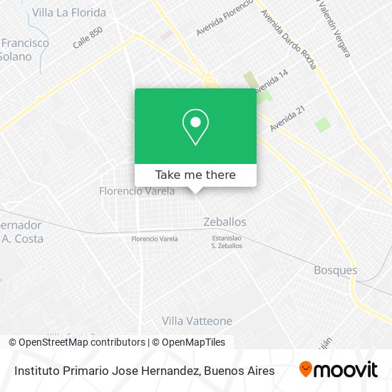 Mapa de Instituto Primario Jose Hernandez