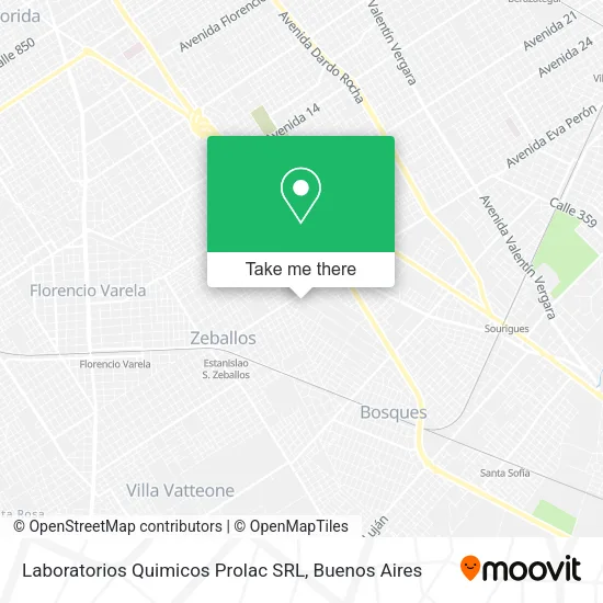 Mapa de Laboratorios Quimicos Prolac SRL
