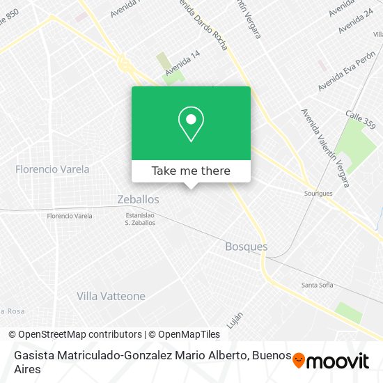 Gasista Matriculado-Gonzalez Mario Alberto map