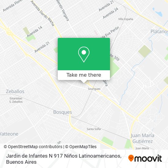 Jardin de Infantes N 917 Niños Latinoamericanos map