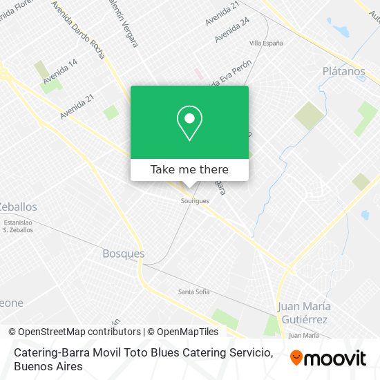 Catering-Barra Movil Toto Blues Catering Servicio map