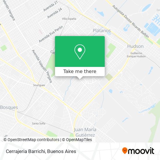 Cerrajeria Barrichi map