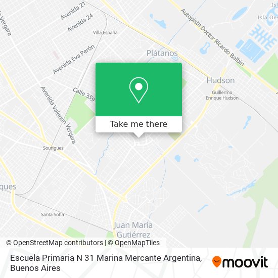 Escuela Primaria N 31 Marina Mercante Argentina map