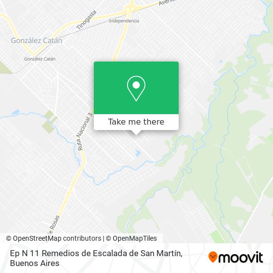 Ep N 11 Remedios de Escalada de San Martín map