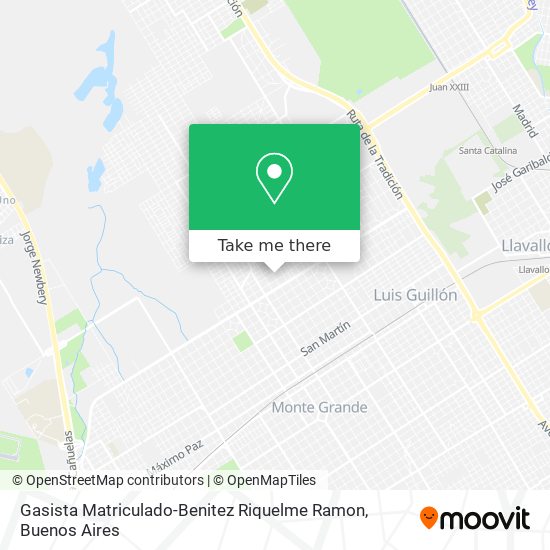 Gasista Matriculado-Benitez Riquelme Ramon map