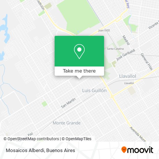 Mosaicos Alberdi map
