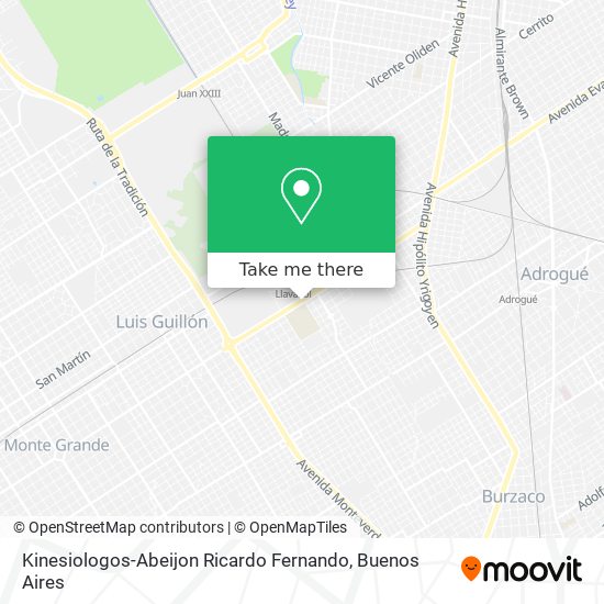 Kinesiologos-Abeijon Ricardo Fernando map