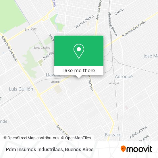 Pdm Insumos Industrilaes map