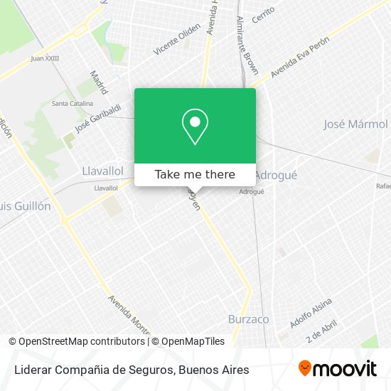 Liderar Compañia de Seguros map