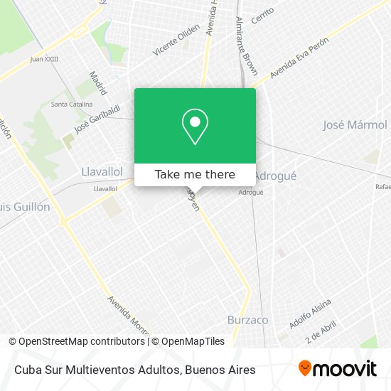 Cuba Sur Multieventos Adultos map