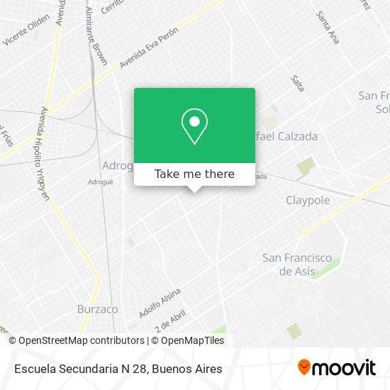 Escuela Secundaria N 28 map