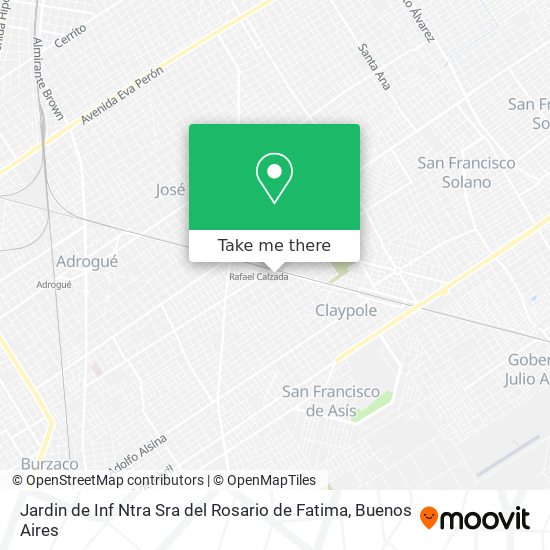 Mapa de Jardin de Inf Ntra Sra del Rosario de Fatima