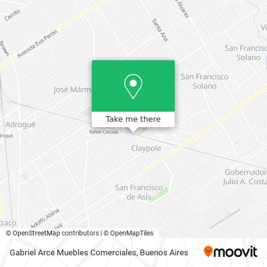 Mapa de Gabriel Arce Muebles Comerciales