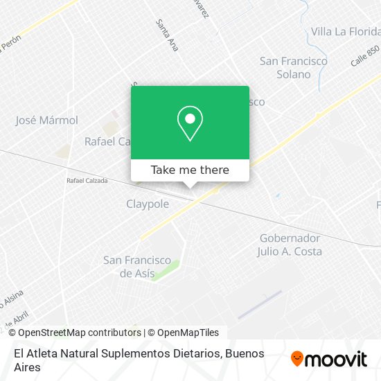 El Atleta Natural Suplementos Dietarios map