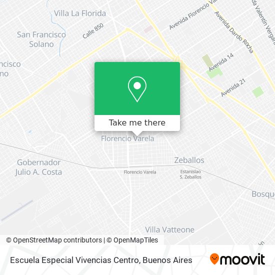 Escuela Especial Vivencias Centro map