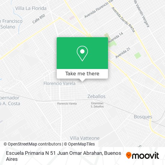 Escuela Primaria N 51 Juan Omar Abrahan map