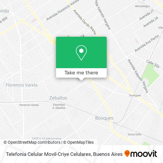 Telefonia Celular Movil-Criye Celulares map