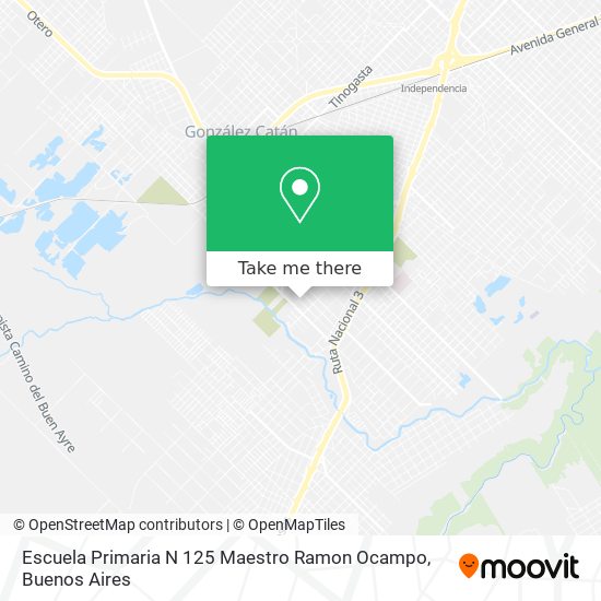 Mapa de Escuela Primaria N 125 Maestro Ramon Ocampo