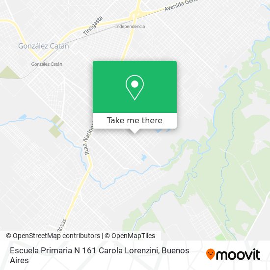 Mapa de Escuela Primaria N 161 Carola Lorenzini