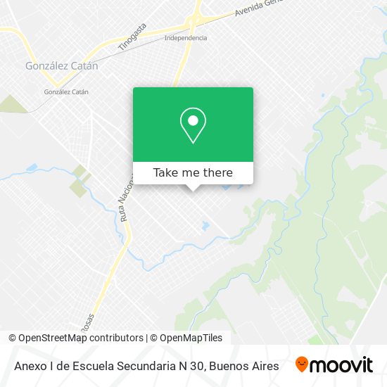 Mapa de Anexo I de Escuela Secundaria N 30