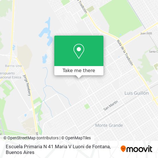 Escuela Primaria N 41 Maria V Luoni de Fontana map
