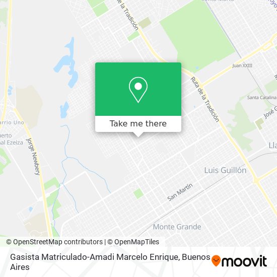 Mapa de Gasista Matriculado-Amadi Marcelo Enrique