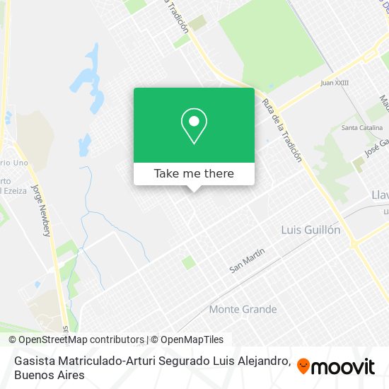 Mapa de Gasista Matriculado-Arturi Segurado Luis Alejandro