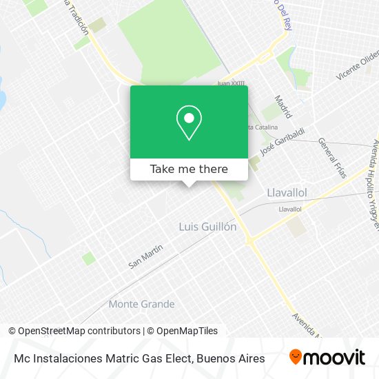 Mc Instalaciones Matric Gas Elect map