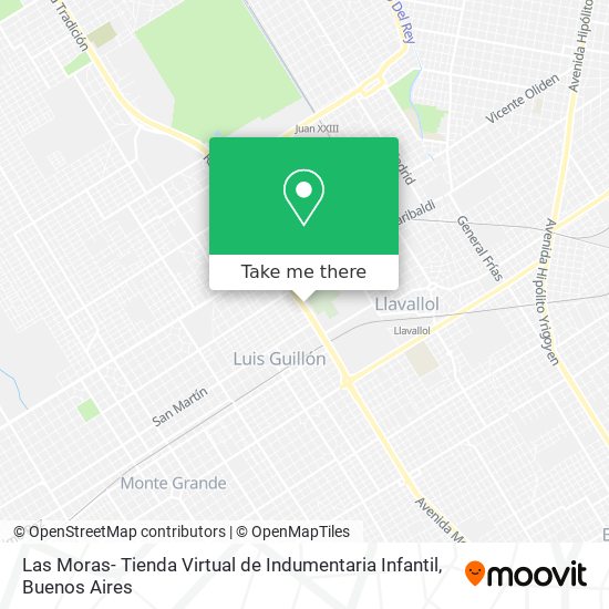 Las Moras- Tienda Virtual de Indumentaria Infantil map