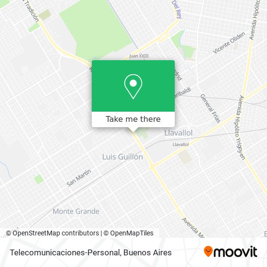 Telecomunicaciones-Personal map