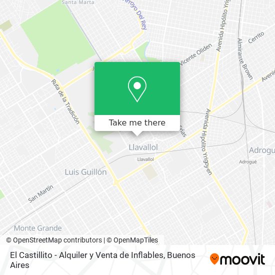 El Castillito - Alquiler y Venta de Inflables map